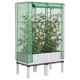 Vidaxl Planter élevé avec Kashoes 80x40x140 cm Rattanlook