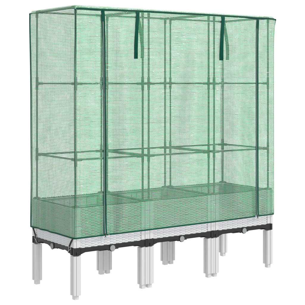 Vidaxl Planter zvednutý s kashoes 120x40x140 cm Rattanlook