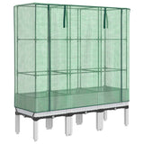 Vidaxl Planter zvednutý s kashoes 120x40x140 cm Rattanlook