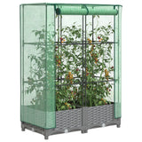 Vidaxl Planter élevé avec Kashoes 80x40x123 cm Rattanlook