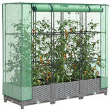 Vidaxl Planter zvednutý s kashoes 120x40x123 cm Rattanlook
