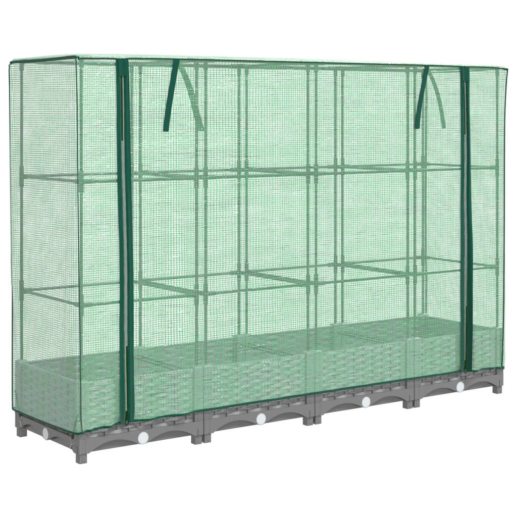 Vidaxl Planter zvednutý s kashoes 160x40x123 cm Rattanlook