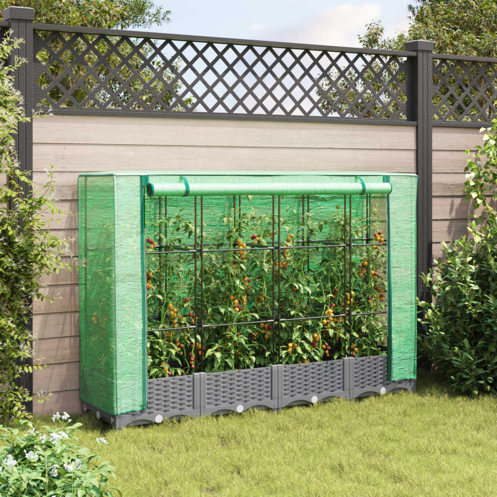 Vidaxl Planter zvednutý s kashoes 160x40x123 cm Rattanlook