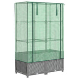 Vidaxl Planter zvednutý s kashoes 80x40x138 cm Rattanlook