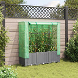 Vidaxl Planter élevé avec Kashoes 120x40x138 cm Rattanlook