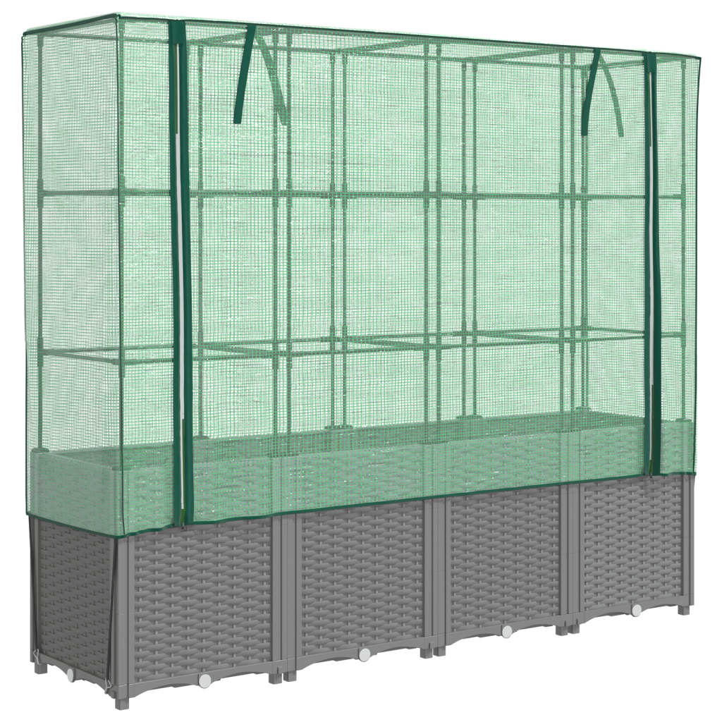 Vidaxl Planter zvednutý s kashoes 160x40x153 cm Rattanlook