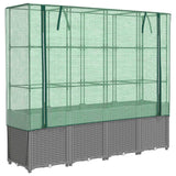 Vidaxl Planter zvednutý s kashoes 160x40x153 cm Rattanlook