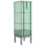 Vidaxl Planter zvednutý s kashoes 40x40x140 cm Rattanlook