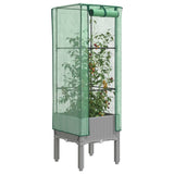 Vidaxl Planter zvednutý s kashoes 40x40x140 cm Rattanlook