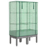 Vidaxl Planter zvednutý s kashoes 80x40x140 cm Rattanlook