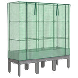 Vidaxl Planter zvednutý s kashoes 120x40x140 cm Rattanlook