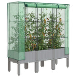 Vidaxl Planter zvednutý s kashoes 120x40x140 cm Rattanlook