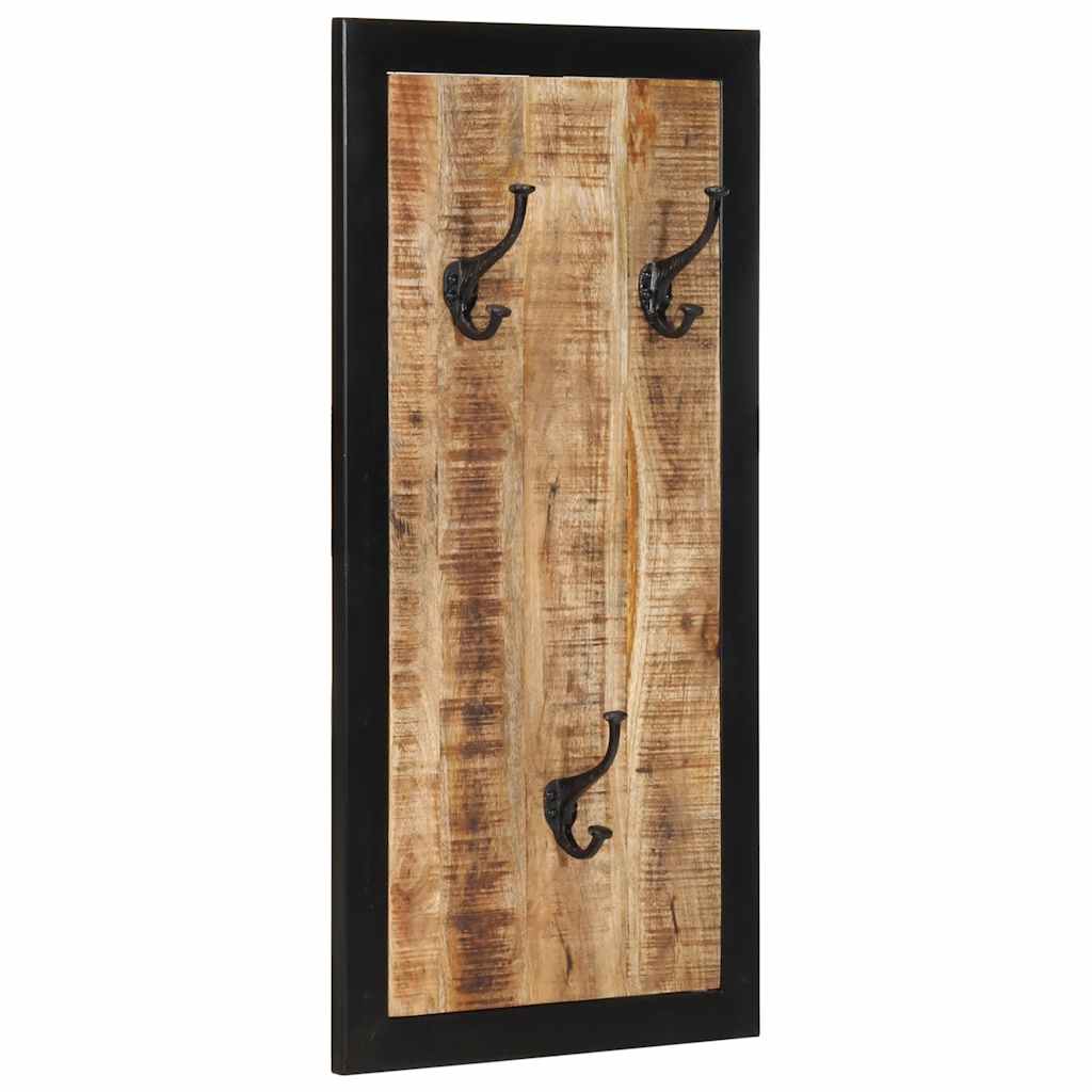 VidaXL Coat rack 40x2x80 cm Solid Rough mangowood