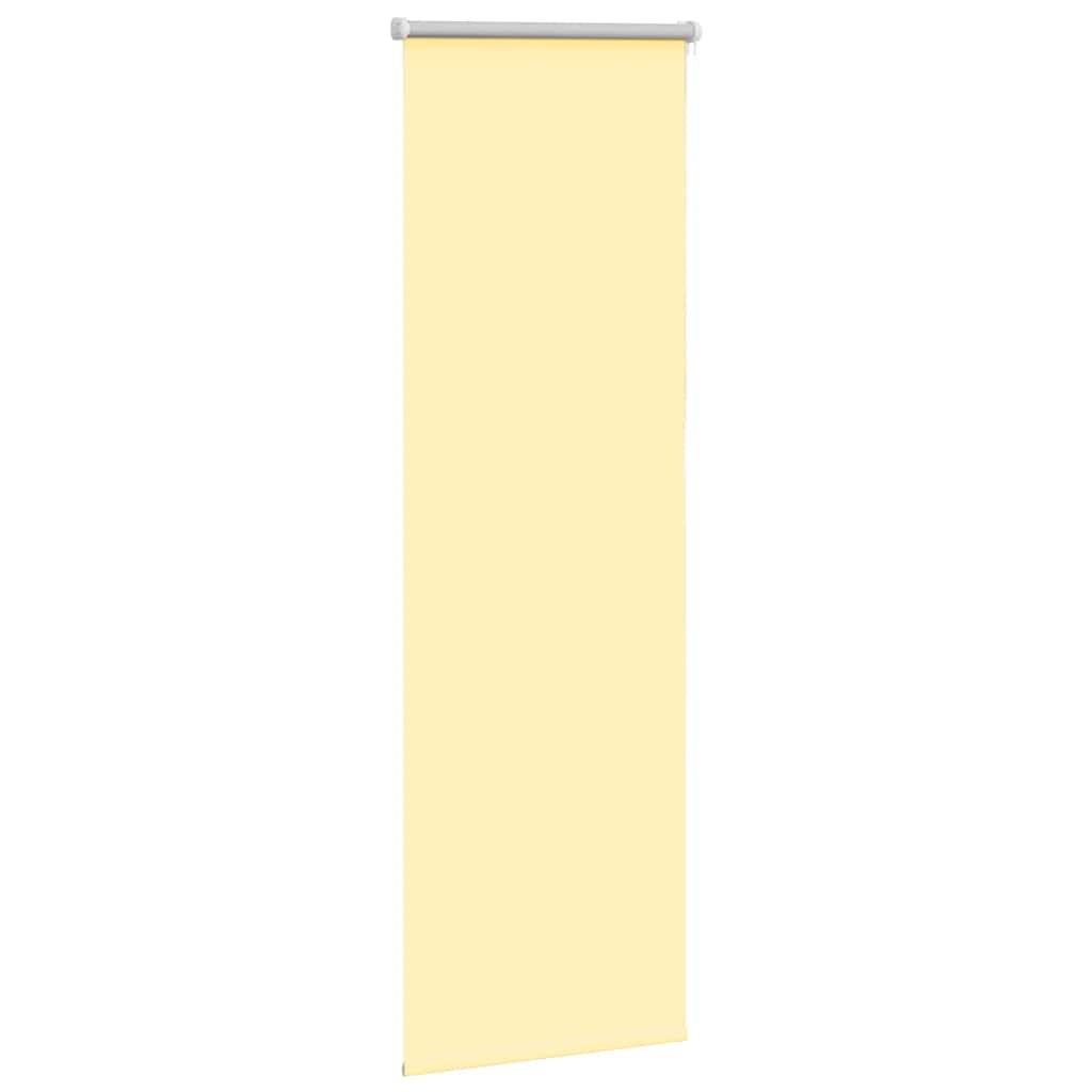 Vidaxl rolgordijn verduisterend 50x175 cm stofbreedte 45,7cm geel