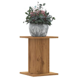 Vidaxl plantenstandaards 2 st 30x30x40 cm hout artisanaal eiken