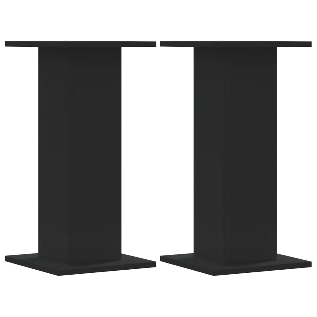 VidaXL Plant Standards 2 st 30x30x60 cm Processed Wood Black