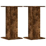 VidaXL Plant Standards 2 pcs 30x30x60 cm Properted Wood Smoked Oak