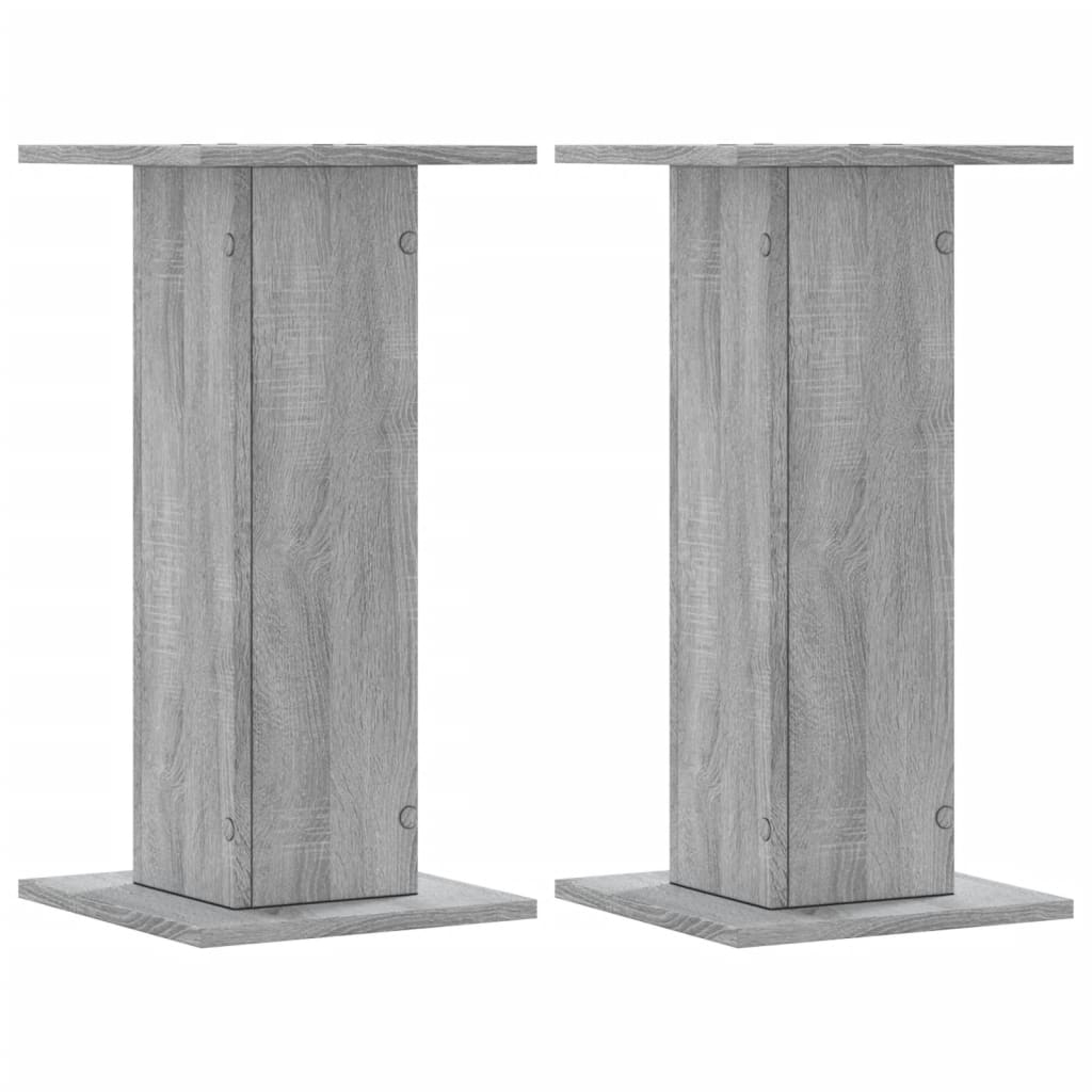 VidaXL Plant Standards 2 pcs 30x30x60 cm Processed Wood Gray Sonoma