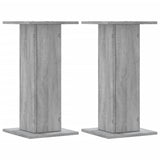 VidaXL Plant Standards 2 pcs 30x30x60 cm Processed Wood Gray Sonoma