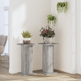 VidaXL Plant Standards 2 pcs 30x30x60 cm Processed Wood Gray Sonoma