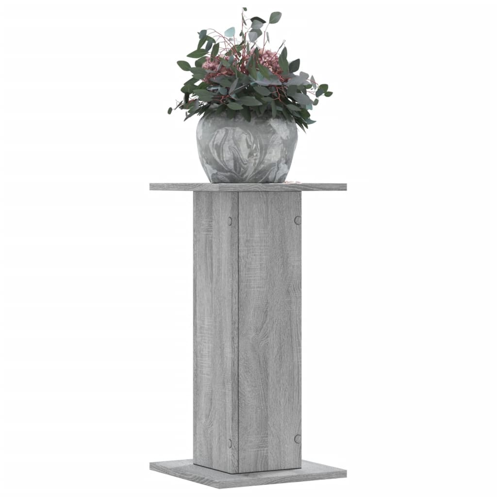 VidaXL Plant Standards 2 pcs 30x30x60 cm Processed Wood Gray Sonoma