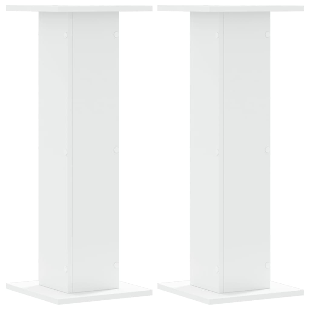 Standardy rostlin Vidaxl 2 ST 30x30X80 cm Zpracované dřevo bílé