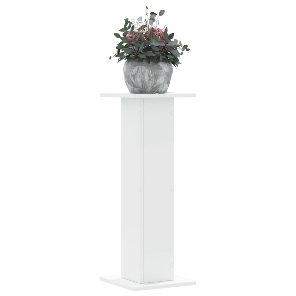 Standardy rostlin Vidaxl 2 ST 30x30X80 cm Zpracované dřevo bílé