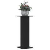 VidaXL Plant Standards 2 pcs 30x30x80 cm Processed Wood Black