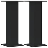 VidaXL Plant Standards 2 pcs 30x30x80 cm Processed Wood Black