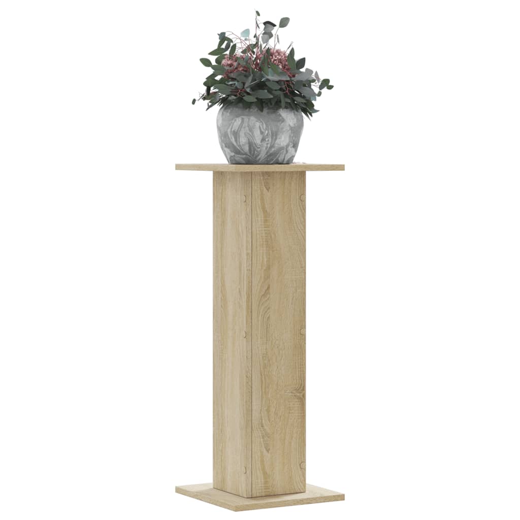 Vidaxl Standards 2 PCS 30x30x80 cm Zpracované dřevo Sonoma Oak