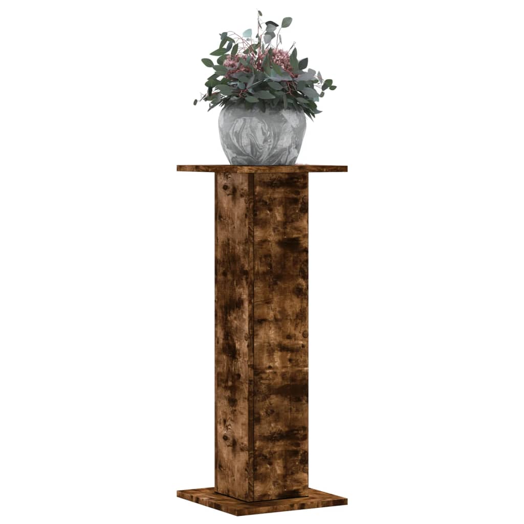 Standardy rostlin Vidaxl 2 ks 30x30x80 cm Vlastní dřevo uzený dub