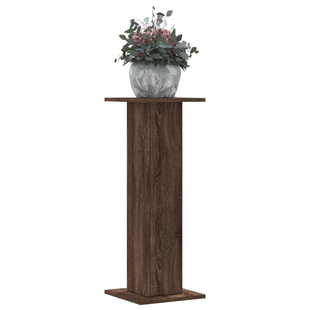 Standardy rostlin Vidaxl 2 ks 30x30x80 cm Zpracované dřevěné hnědé dub