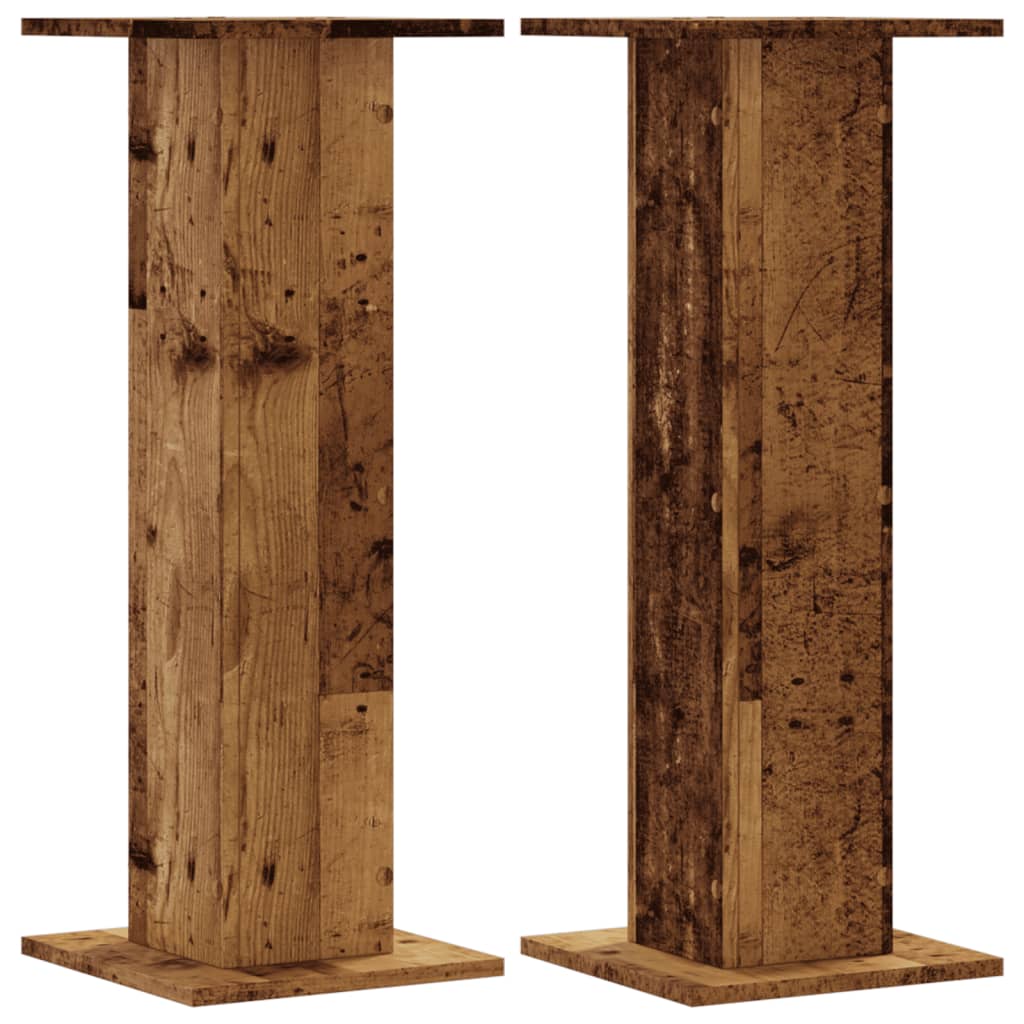 Standardy rostlin Vidaxl 2 ks 30x30x80 cm Zpracované dřevo Old Wood -