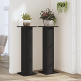 VidaXL Plant Standards 2 pcs 30x30x95 cm Processed Wood Black
