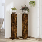 Standardy rostlin Vidaxl 2 ks 30x30x95 cm zpracované dřevo uzený dub