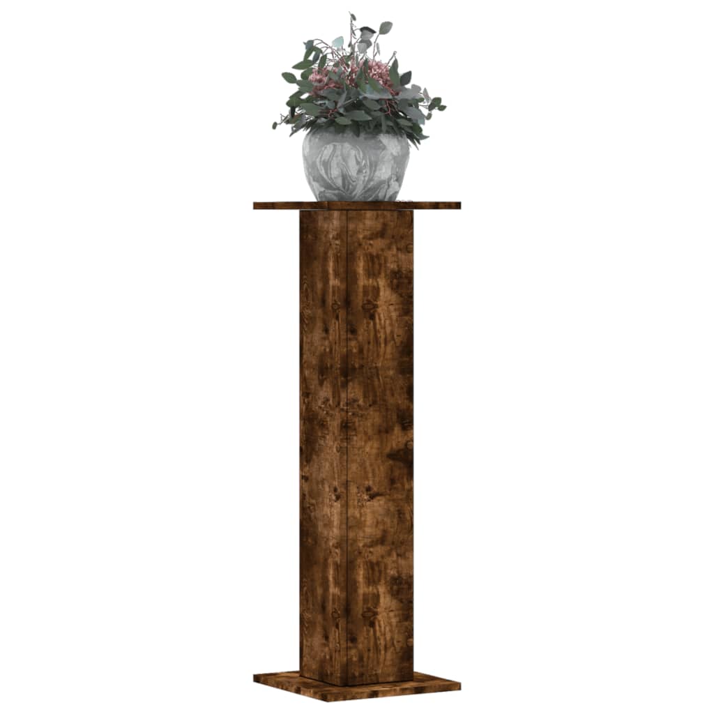 Standardy rostlin Vidaxl 2 ks 30x30x95 cm zpracované dřevo uzený dub