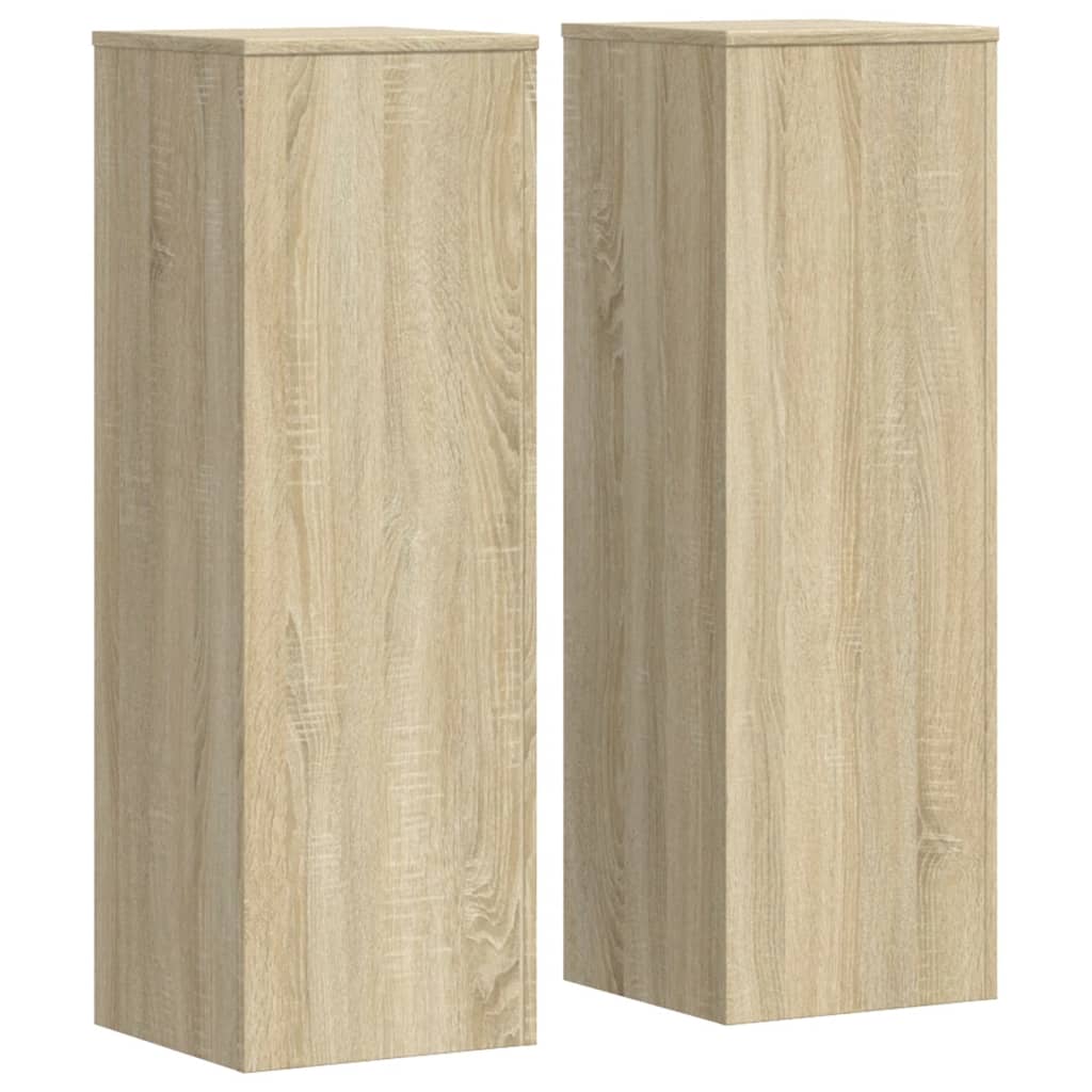 Standardy rostlin Vidaxl 2 ks 33x33x100 cm Zpracované dřevo Sonoma Oak