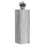 VidaXL Plant Standards 2 pcs 33x33x100 cm processed wood gray sonoma