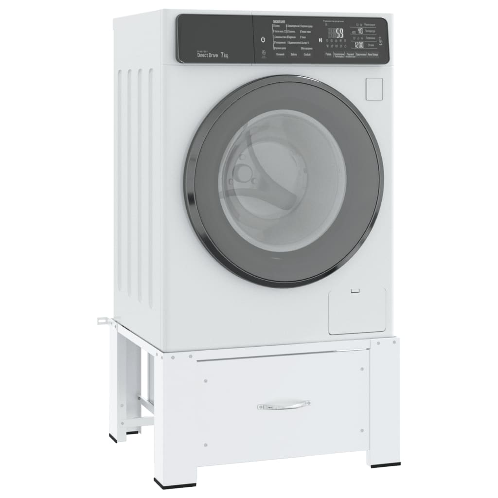 Vidaxl Washing Machineverhoger con cassetto bianco
