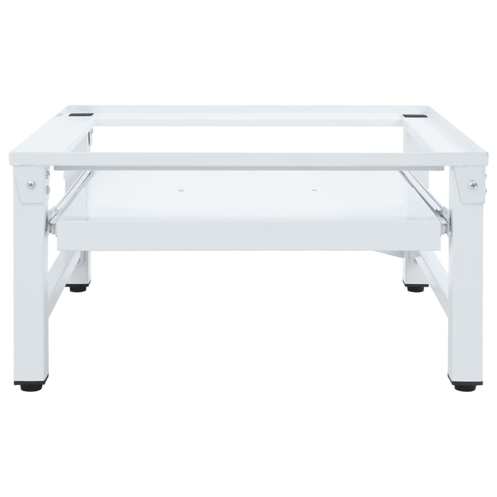 Vidaxl Washing MachineverHoger con estante extensible blanco
