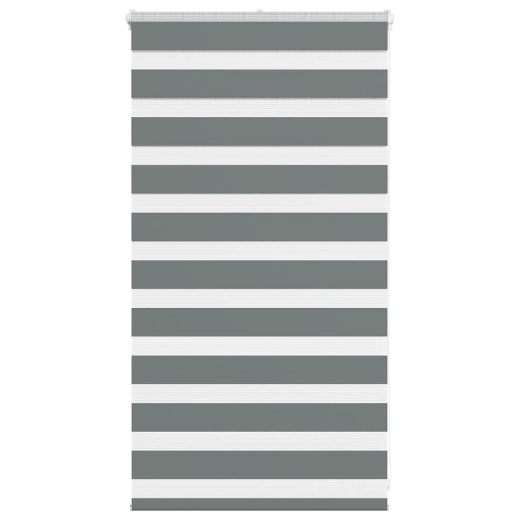 Vidaxl zebra válcový slepý 75x100 cm šířka tmavé tmavé šedé