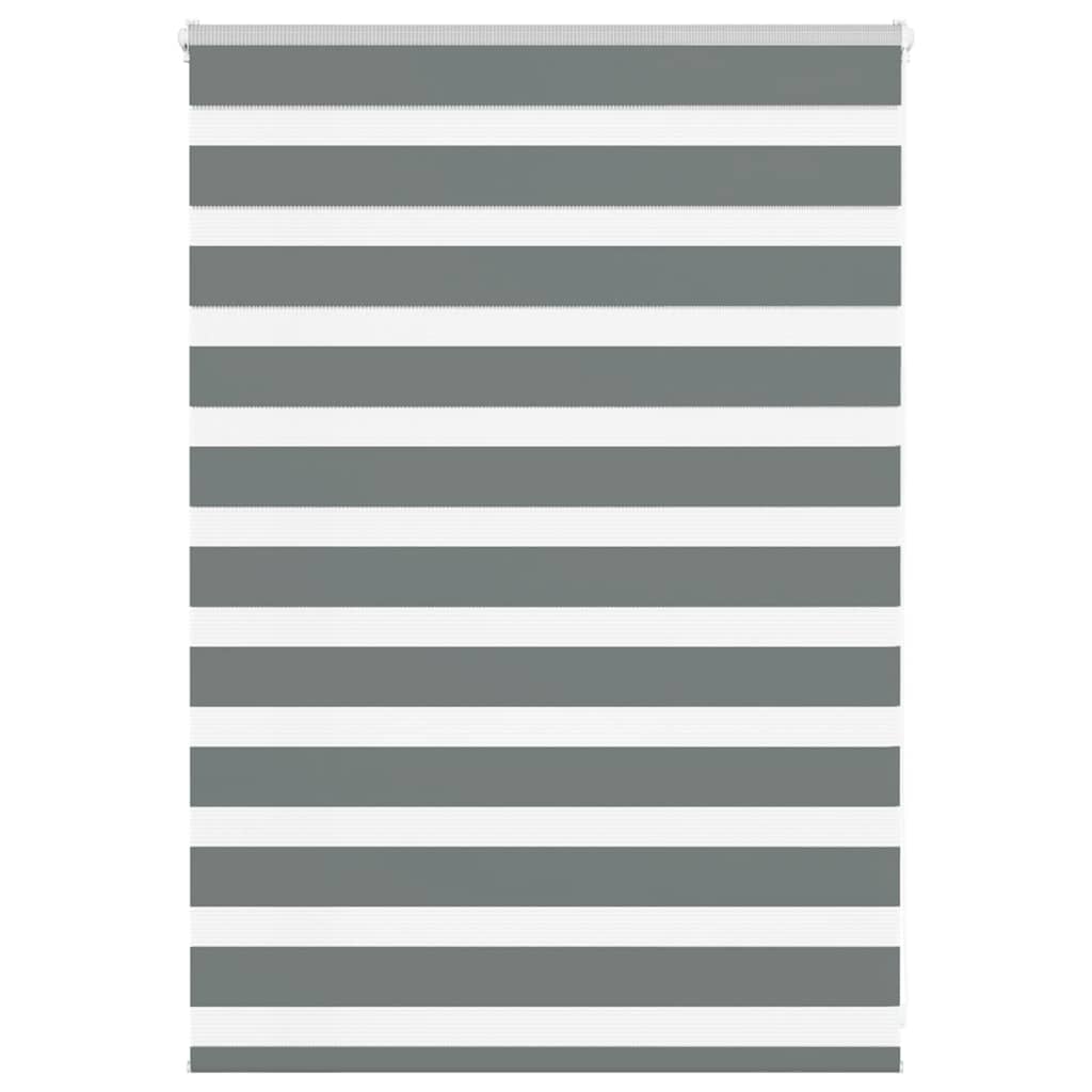 Vidaxl Zebra roller blind 95x100 cm Fabric width 90.9 cm dark gray