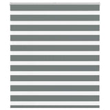 Vidaxl Zebra roller blind 135x100 cm Fabric width 130.9 cm dark gray