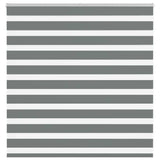 Vidaxl Zebra roller blind 145x100 cm dust width 140.9 cm dark gray