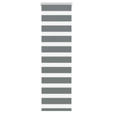 Vidaxl zebra rolgordijn 45x150 cm stofbreedte 40,9 cm donkergrijs