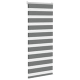 Vidaxl Zebra roller blind 55x150 cm dust width 50.9 cm dark gray