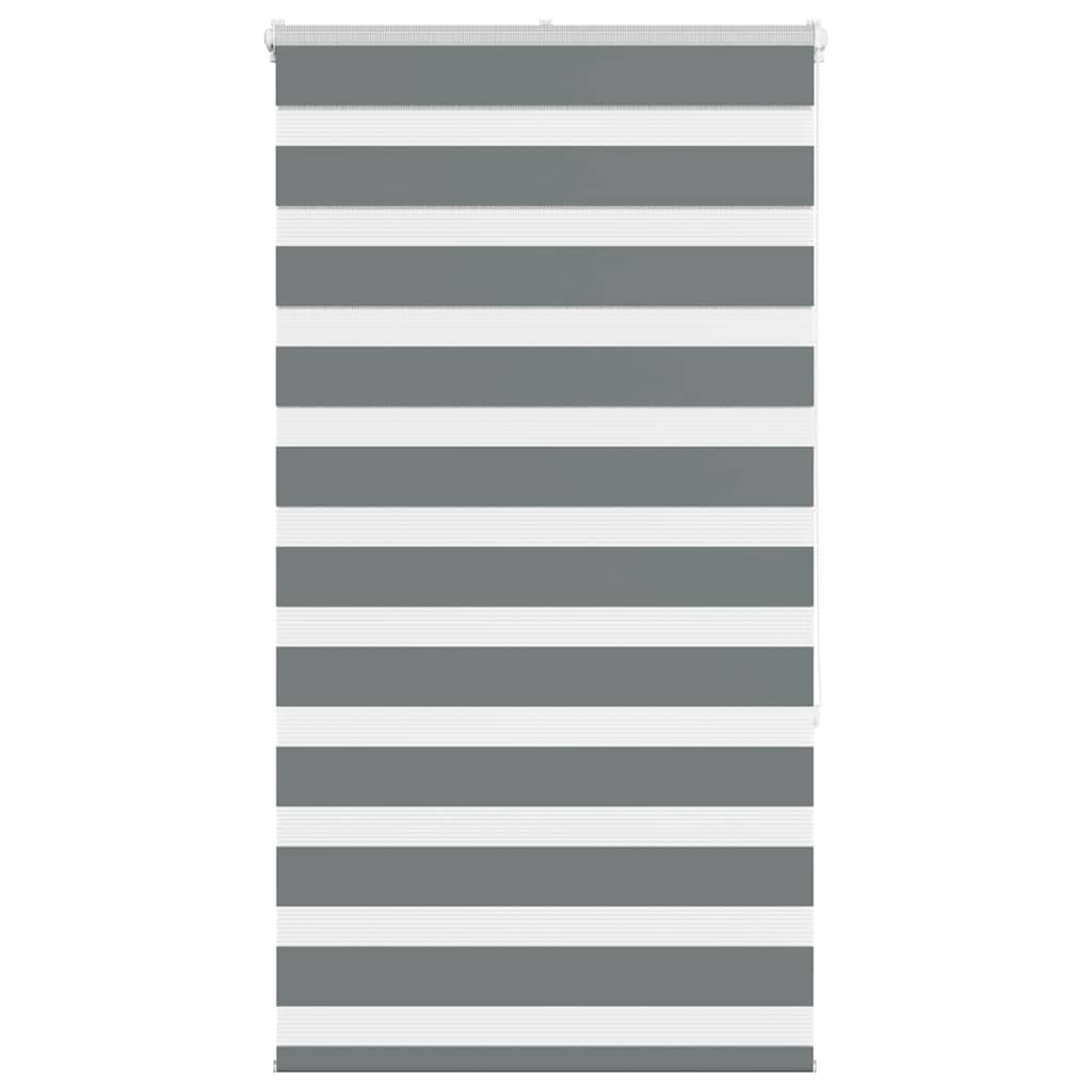 Vidaxl Zebra roller blind 75x150 cm Fabric width 70.9 cm dark gray