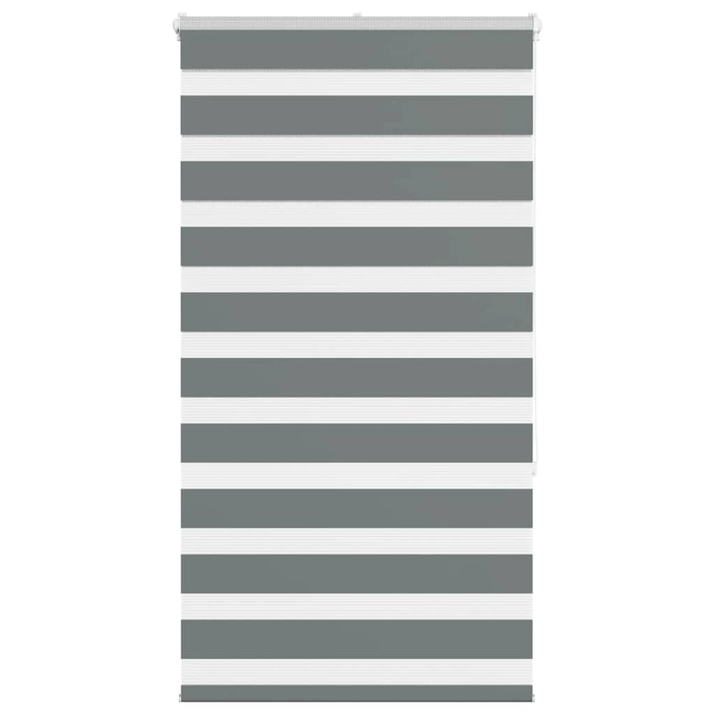 Vidaxl Zebra roller blind 85x150 cm Fabric width 80.9 cm dark gray