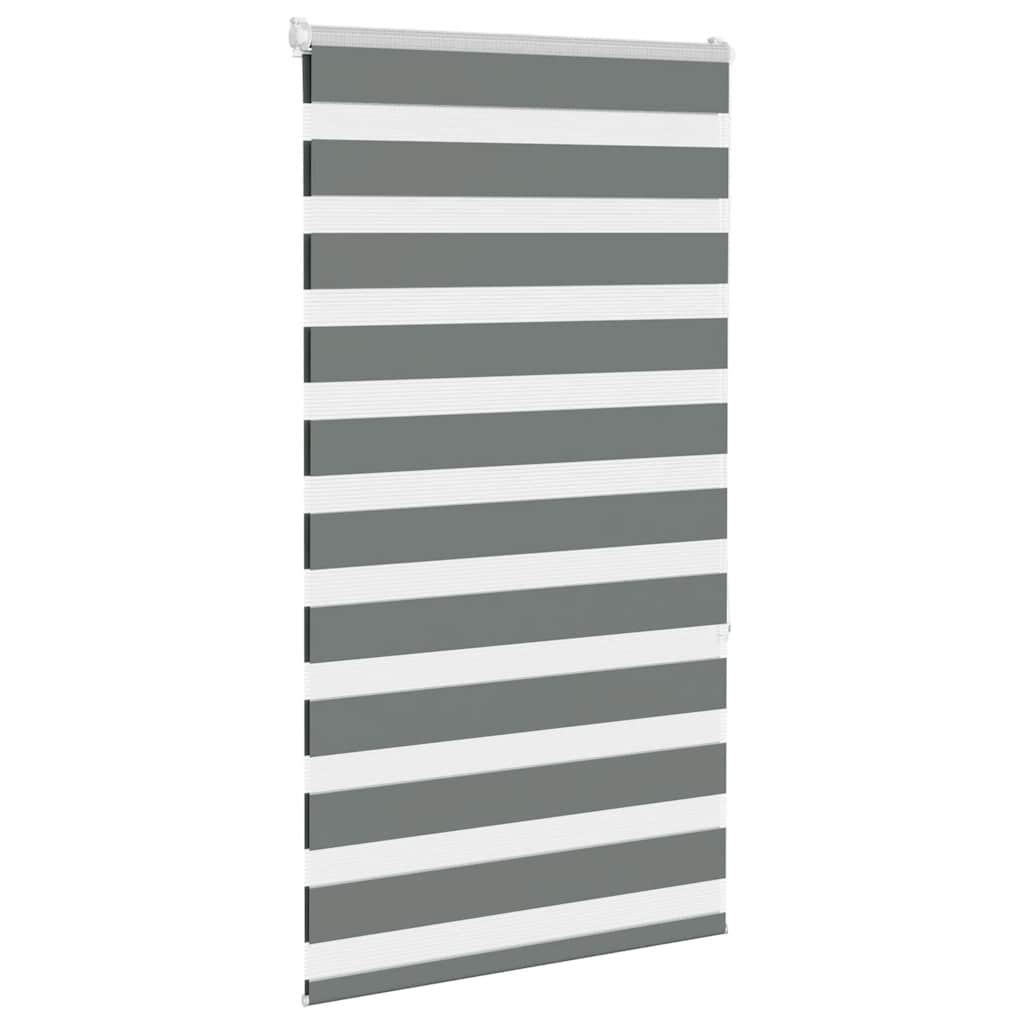 Vidaxl Zebra roller blind 85x150 cm Fabric width 80.9 cm dark gray