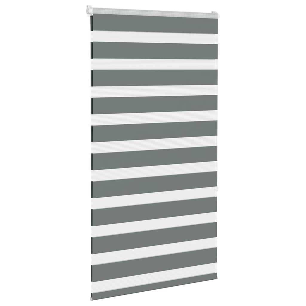 Vidaxl Zebra roller blind 90x150 cm dust width 85.9 cm dark gray